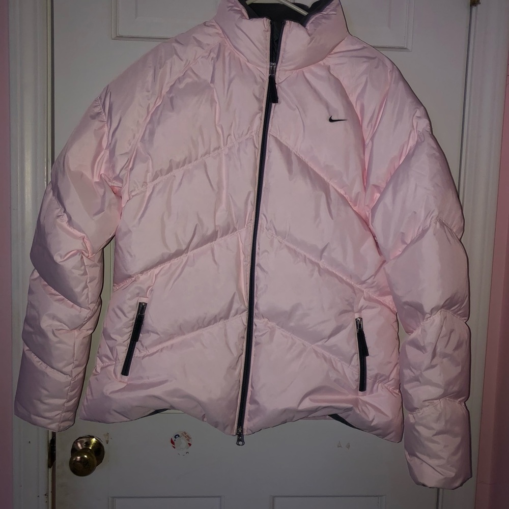 Nike Pink Puffer Coat